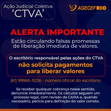 Alerta de golpe! Ação Coletiva do CTVA