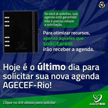 Nova agenda - ÚLTIMO DIA