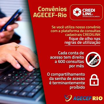 Regras de Utilização do Credilink - Convênio AGECEF-Rio